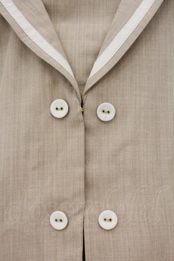 画像2: an another angelus / ダブル釦セーラージャケット F ベージュ O-26-04-04-047-CA-BL-OW-OS (2)