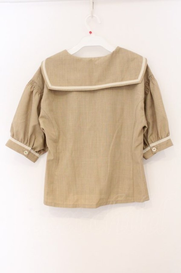 画像3: an another angelus / ダブル釦セーラージャケット F ベージュ O-26-04-04-047-CA-BL-OW-OS (3)