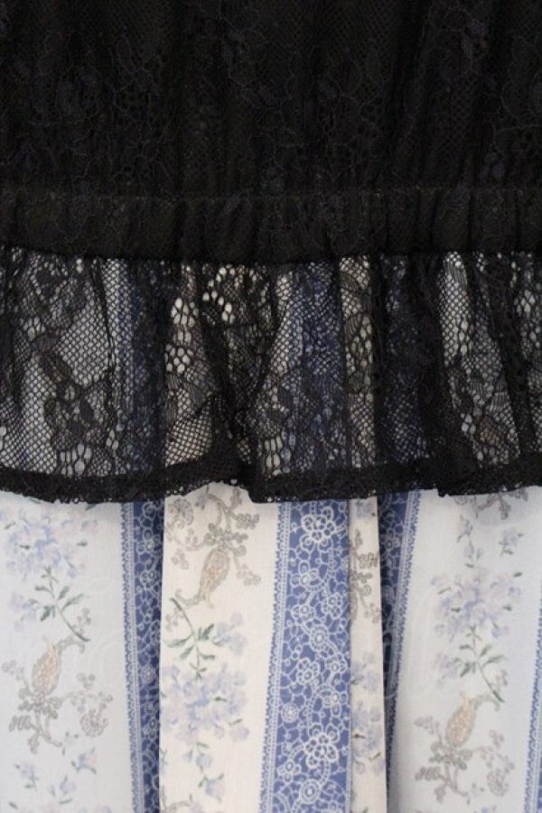 画像2: axes femme / ミュルーズドッキングワンピース M ネイビー O-26-04-04-050-AX-OP-OW-OS (2)