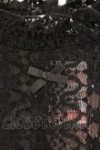 画像2: m petit by misako / レースインナートップス M クロ O-26-04-04-053-LO-TO-OW-OS (2)