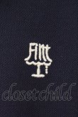 画像2: Fi.n.t / チェーンステッチ使いポロシャツ F ネイビー O-26-04-04-054-CA-TO-OW-OS (2)