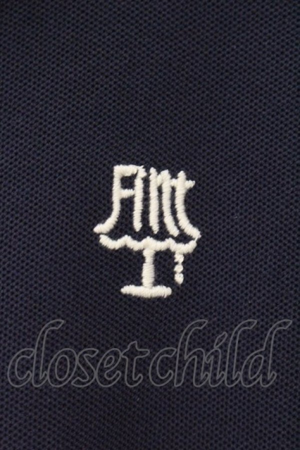 画像2: Fi.n.t / チェーンステッチ使いポロシャツ F ネイビー O-26-04-04-054-CA-TO-OW-OS (2)