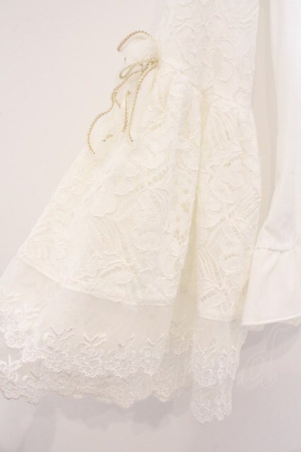 画像3: Sweet Angel / レーシー姫袖ブラウス M シロ O-26-04-04-056-LO-BL-OW-OS (3)