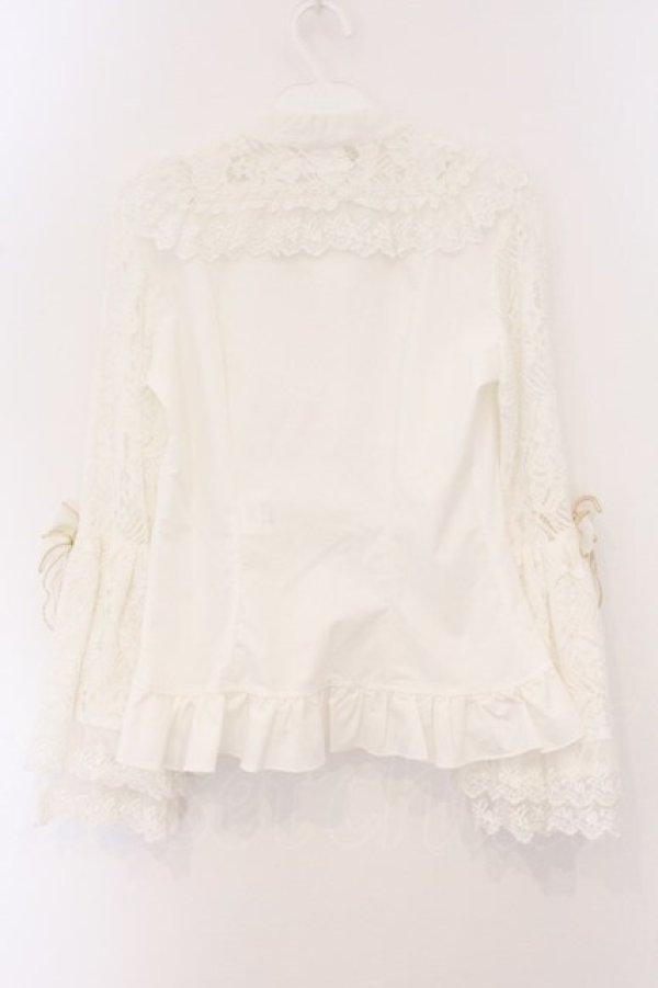 画像4: Sweet Angel / レーシー姫袖ブラウス M シロ O-26-04-04-056-LO-BL-OW-OS (4)