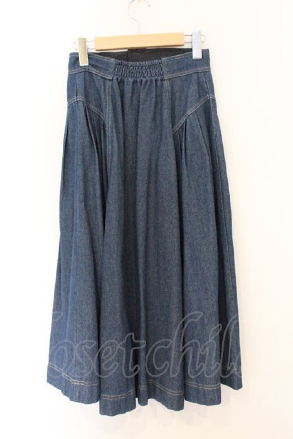 画像3: an another angelus / サイドタックデニムフレアースカート F インディゴ O-26-04-04-060-CA-SK-OW-OS (3)