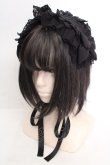 画像1: Vallee lys / Lace Enchantment Headdress  ブラック O-26-04-04-1026-GO-AC-IG-OS (1)