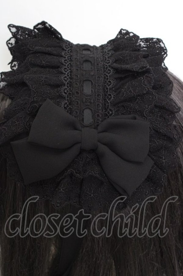 画像3: Vallee lys / Lace Enchantment Headdress  ブラック O-26-04-04-1026-GO-AC-IG-OS (3)