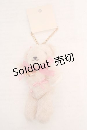 画像: Maison de FLEUR / ZOZOTOWN限定ベアチャーム  アイボリー×P@インク O-26-04-04-1029-LO-ZA-IG-OS