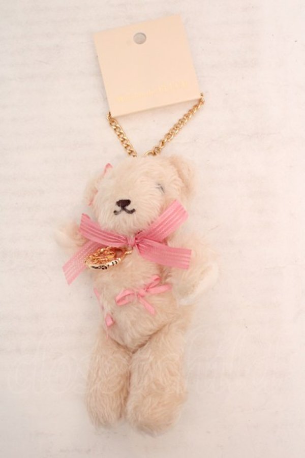 画像1: Maison de FLEUR / ZOZOTOWN限定ベアチャーム  アイボリー×P@インク O-26-04-04-1029-LO-ZA-IG-OS (1)