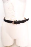 画像1: F&A / フレンチベーシックベルト  クロ O-26-04-04-1031-LO-ZA-IG-OS (1)