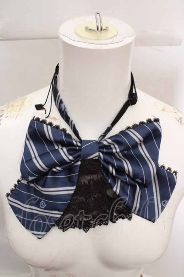 画像1: ATELIER PIERROT / ハリー・ポッター レースフリルリボンタイ  レイブンクロー O-26-04-04-1035-EL-ZA-IG-OS (1)