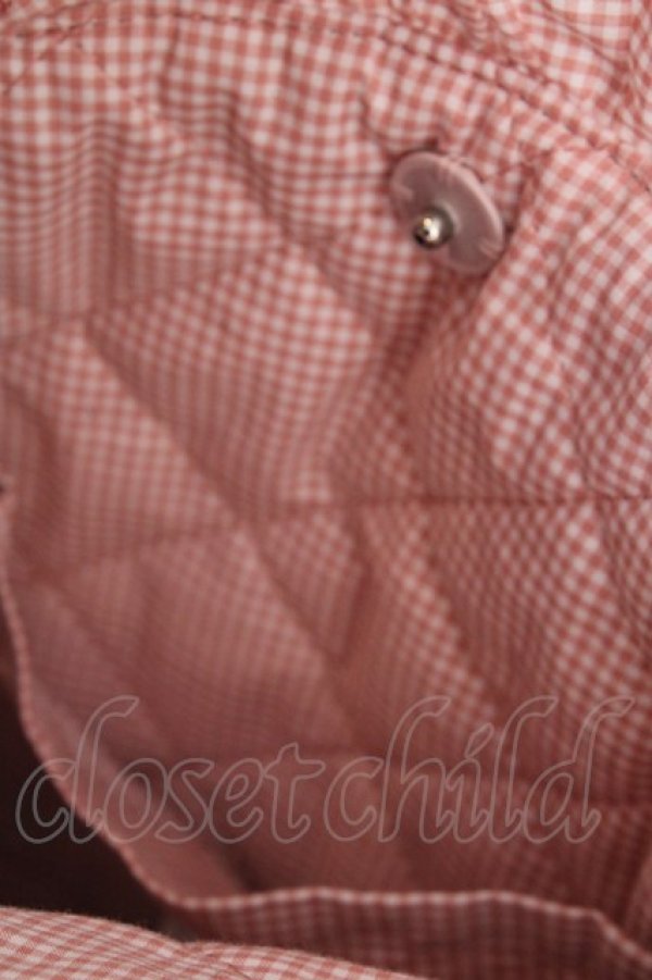 画像5: PINK HOUSE / テディシルエットギンガムチェックポシェット  ピンク O-26-04-04-1037-LO-BG-IG-OS (5)