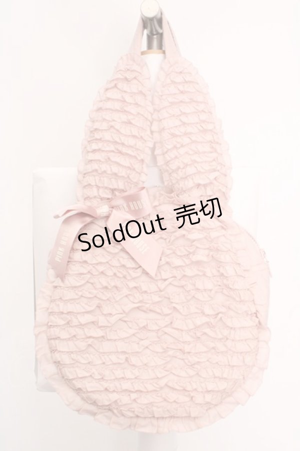 画像1: PINK HOUSE / うさぎシルエットフリルバッグ  ピンク O-26-04-04-1038-LO-BG-IG-OS (1)