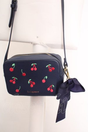 画像: LODISPOTTO / さくらんぼショルダーバッグ  ネイビー O-26-04-04-1041-LO-BG-IG-OS