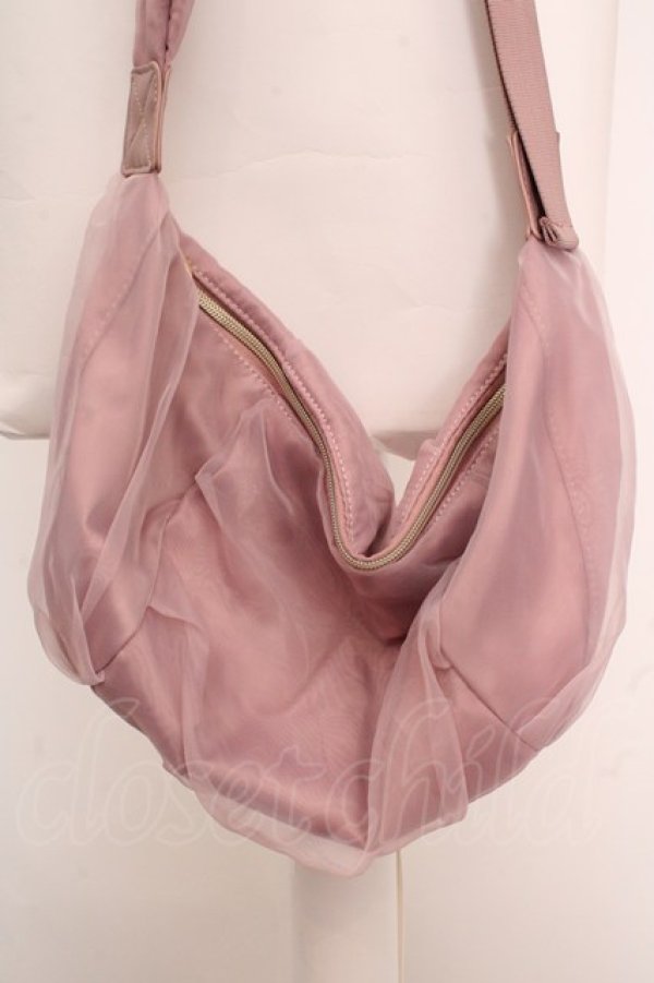 画像1: m petit by misako / AMチュールリボンショルダーバッグ  ピンク O-26-04-04-1044-LO-BG-IG-OS (1)