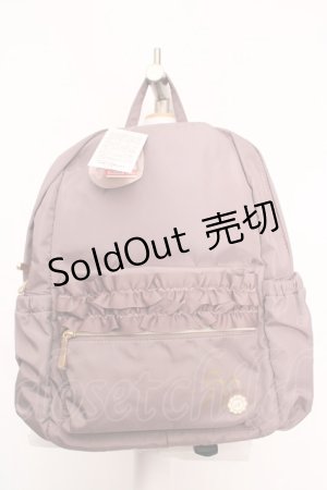 画像: m petit by misako / TT*AM*フリルリュックサック  ピンクベージュ O-26-04-04-1047-LO-BG-IG-OS