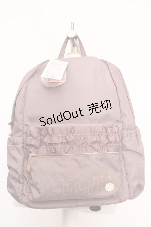 画像1: m petit by misako / TT*AM*フリルリュックサック  ピンクベージュ O-26-04-04-1047-LO-BG-IG-OS (1)