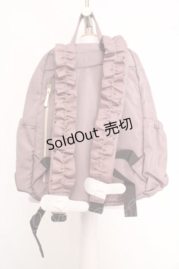 画像2: m petit by misako / TT*AM*フリルリュックサック  ピンクベージュ O-26-04-04-1047-LO-BG-IG-OS (2)