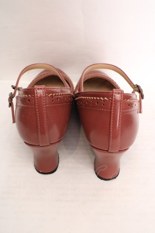 画像3: an another angelus / 細ストラップウイングチップパンプス M ピンク O-26-04-04-1004-CA-SH-IG-OS (3)