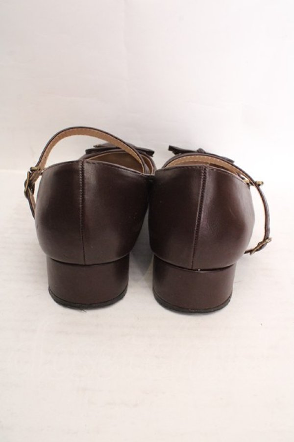 画像3: Fi.n.t / リボンストラップパンプス M ブラウン O-26-04-04-1006-CA-SH-IG-OS (3)