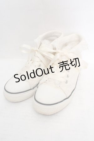 画像: Fi.n.t / レース使いハイカットスニーカー M アイボリー O-26-04-04-1007-CA-SH-IG-OS