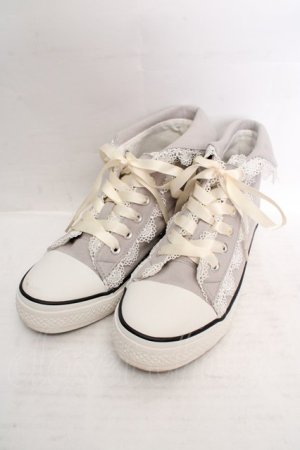 画像: Fi.n.t / レース使いハイカットスニーカー M グレー O-26-04-04-1008-CA-SH-IG-OS