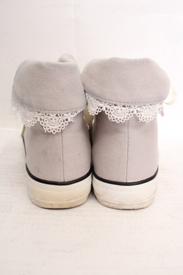 画像3: Fi.n.t / レース使いハイカットスニーカー M グレー O-26-04-04-1008-CA-SH-IG-OS (3)