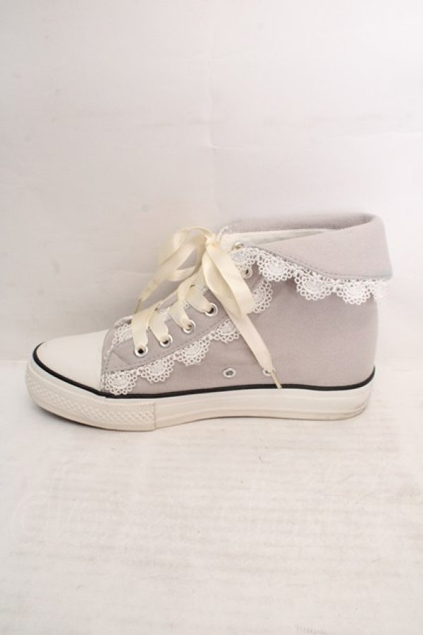 画像8: Fi.n.t / レース使いハイカットスニーカー M グレー O-26-04-04-1008-CA-SH-IG-OS (8)