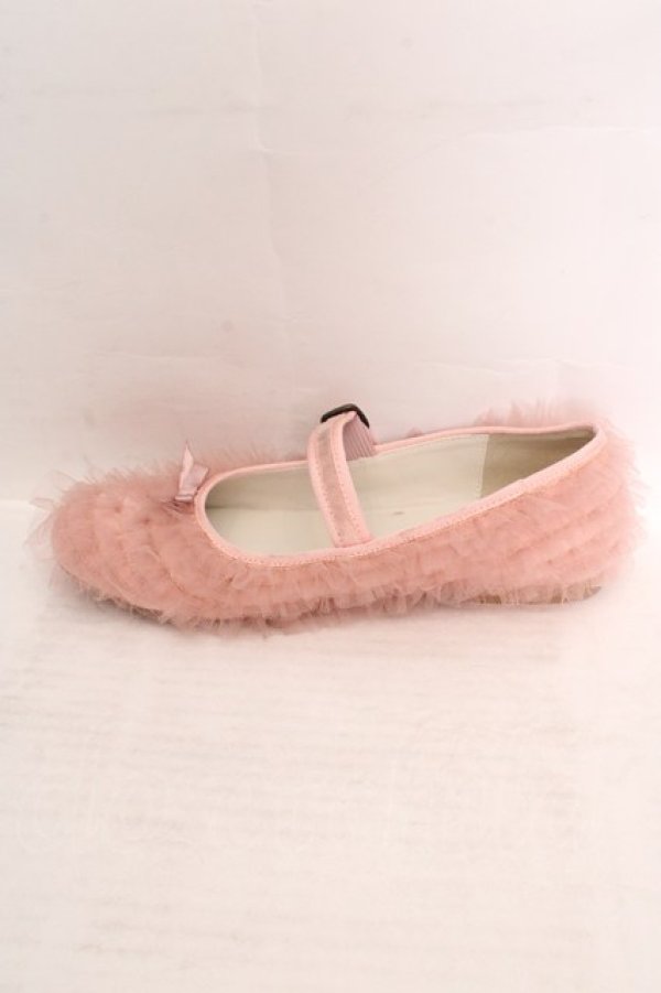 画像8: PINK HOUSE / ソフトチュールフリルバレエシューズ M ピンク O-26-04-04-1001-LO-SH-IG-OS (8)