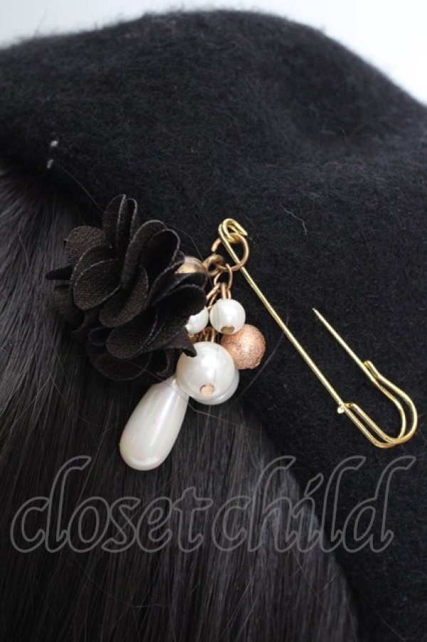 画像2: axes femme / パイピングベレー  クロ O-26-04-04-1015-AX-AC-IG-OS (2)