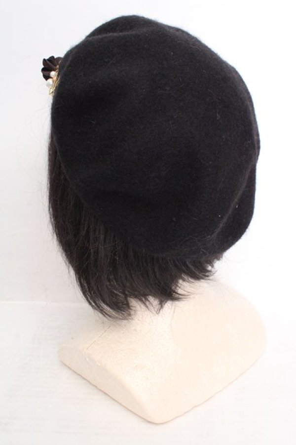 画像3: axes femme / パイピングベレー  クロ O-26-04-04-1015-AX-AC-IG-OS (3)