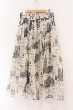 画像: an another angelus / ブリティッシュトワル柄シアータックスカート F アイボリー O-26-04-04-062-CA-SK-OW-OS