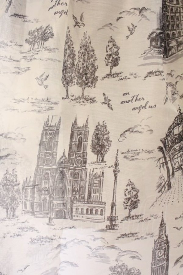 画像2: an another angelus / ブリティッシュトワル柄シアータックスカート F アイボリー O-26-04-04-062-CA-SK-OW-OS (2)