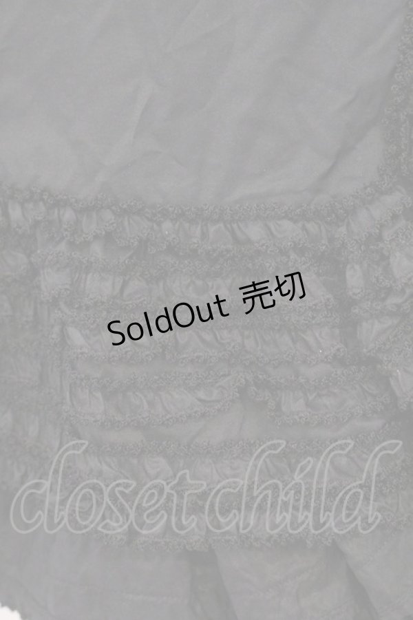 画像2: WONDERFUL WORLD / ピコフリル大判ストール  ブラック O-26-04-04-066-LO-ZA-IG-OS (2)