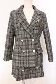 画像1: axes femme POETIQUE / チェック柄セットアップ M グレー O-26-04-04-072-AX-JA-IG-OS (1)