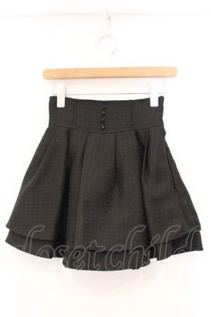 画像: evelyn / ツイードダブルフレアスカート F クロ O-26-04-04-077-LO-SK-OW-OS