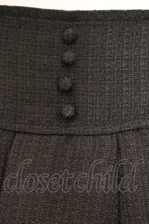 画像2: evelyn / ツイードダブルフレアスカート F クロ O-26-04-04-077-LO-SK-OW-OS (2)