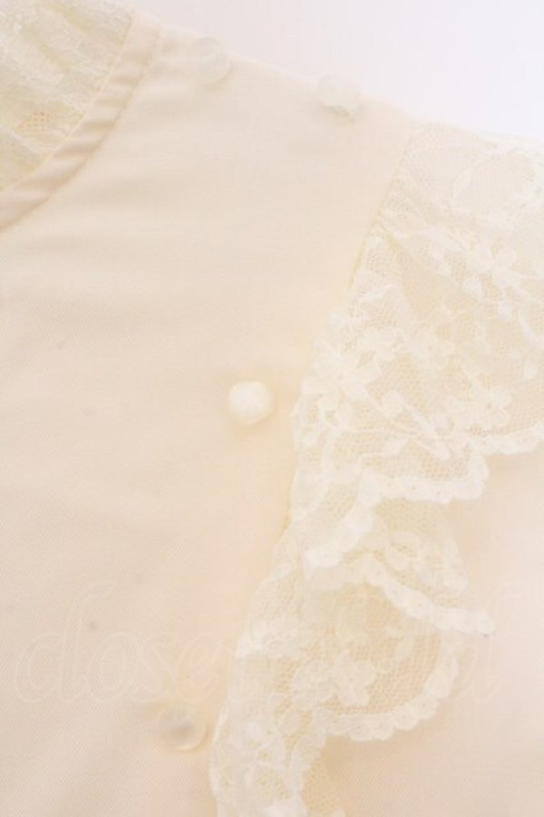 画像2: an another angelus / サイドボタンプルブラウス  アイボリー O-26-04-04-009-CA-BL-IG-OS (2)