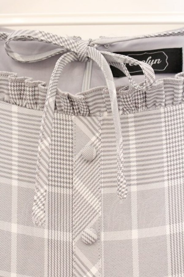 画像2: evelyn / フロントリボンロンパース  グレー O-26-04-04-087-LO-OP-OW-OS (2)