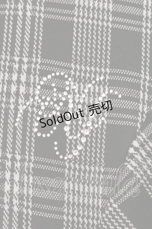 画像2: evelyn / チェック半袖ワンピース F クロ O-26-04-04-098-LO-OP-OW-OS (2)