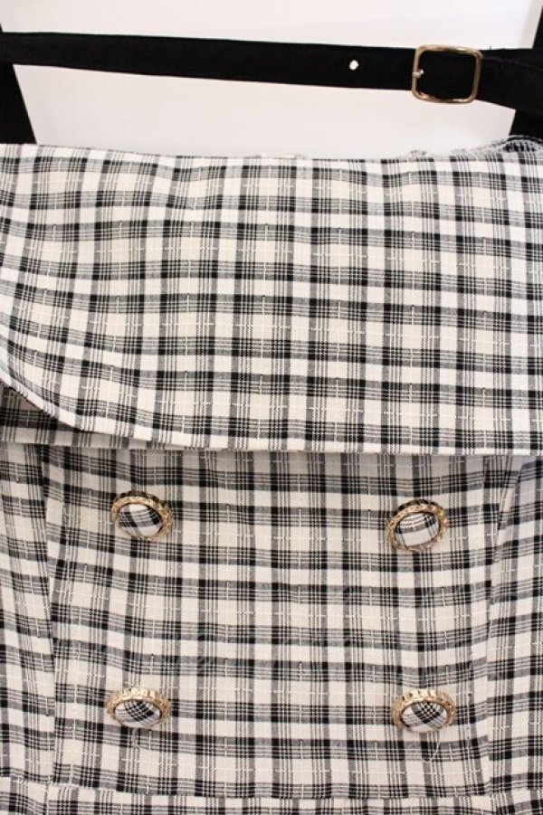 画像2: evelyn / ビットオフショルロングワンピース F クロ×アイボリー O-26-04-04-099-LO-OP-OW-OS (2)