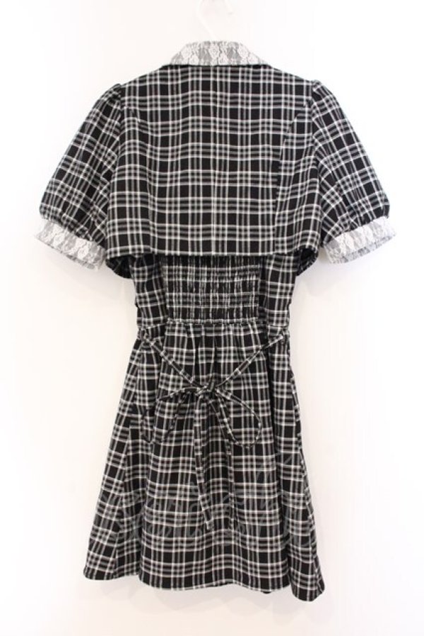 画像3: evelyn / チェックジャケットセットワンピース F クロ O-26-04-04-100-LO-TO-OW-OS (3)