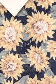 画像2: Fi.n.t / アートヒマワリ柄セットアップ 単品  ネイビー×イエロー O-26-04-04-012-CA-TO-IG-OS (2)