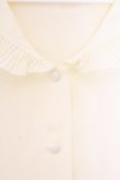 画像2: an another angelus / プリーツフリル衿ブラウス  クリーム O-26-04-04-002-CA-BL-IG-OS (2)