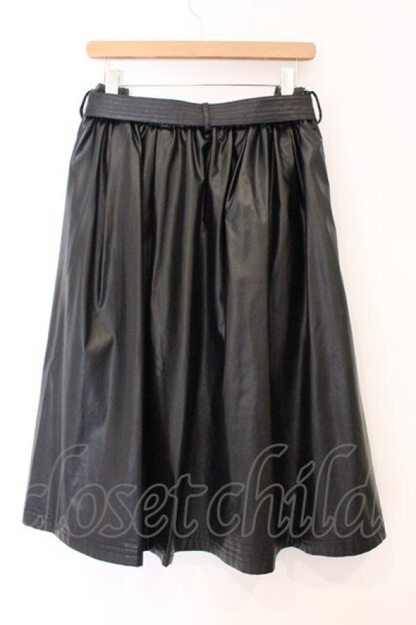 画像3: axes femme / エコレザープリーツスカート M クロ O-26-04-04-025-AX-SK-IG-OS (3)