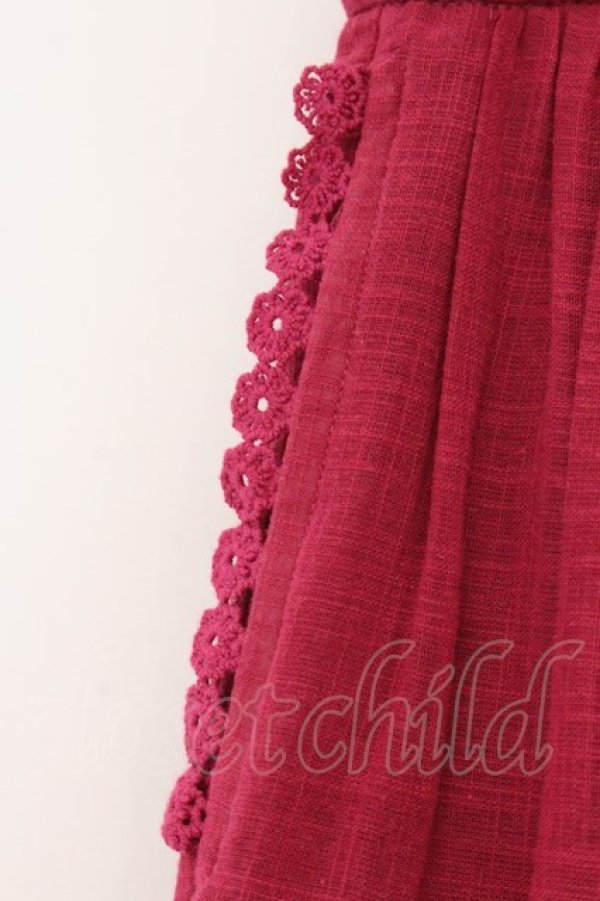 画像2: axes femme / ティアードボリューミースカート  濃ピンク O-26-04-04-027-AX-SK-IG-OS (2)