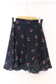 画像1: LODISPOTTO / チェリー柄スカート  ネイビー O-26-04-05-035-LO-SK-IG-OS (1)