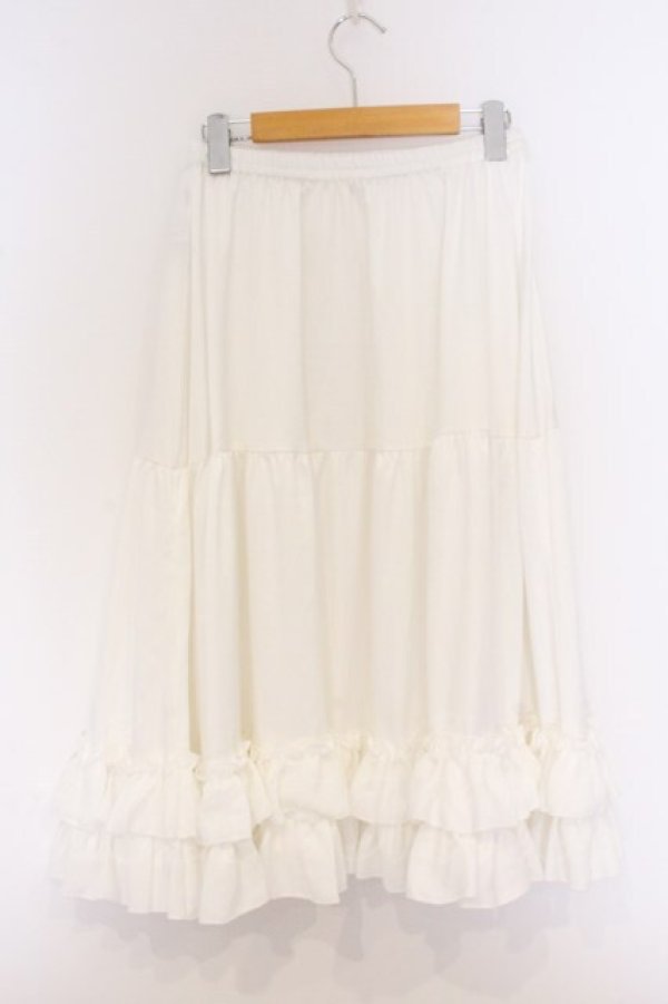 画像3: axes femme kawaii / ミディフリルペチスカート  シロ O-26-04-05-036-AX-SK-IG-OS (3)