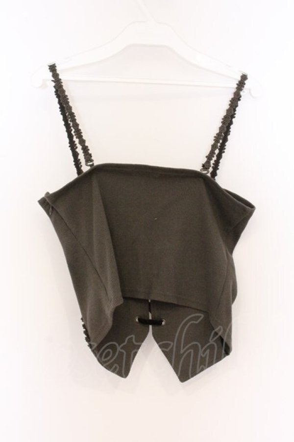 画像3: axes femme / リブカットソービスチェ M グリーン O-26-04-05-040-AX-TO-IG-OS (3)