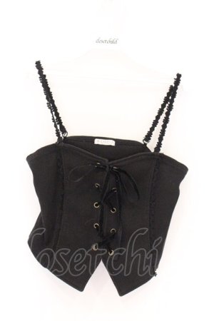 画像: axes femme / リブカットソービスチェ M クロ O-26-04-05-041-AX-TO-IG-OS